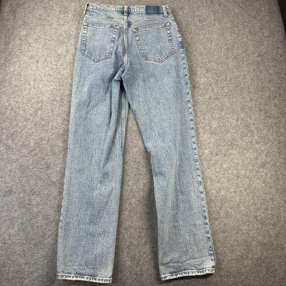 Abercrombie & Fitch 90s Straight Jeans Womens 6 Ultra High Rise Blue 29x31 - Picture 9 of 9